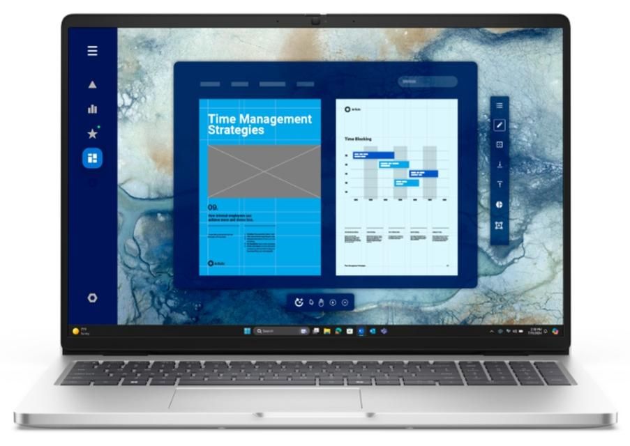 Лаптоп Dell - Pro 16 PC16250, 16'', FHD+, Ultra 7, 16GB/1TB, Silver