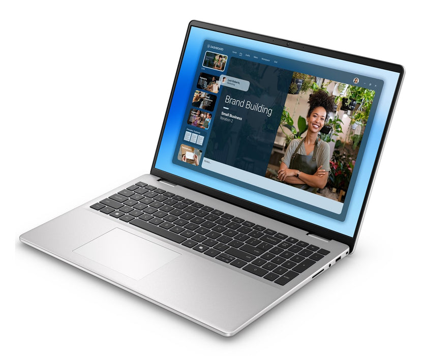 DELL DC16251 Лаптоп Intel Core 5 120U 40.6 см (16") Full HD+ 16 GB DDR5-SDRAM 512 GB SSD Wi-Fi 6E (802.11ax) Windows 11 Pro Platinum, Silver