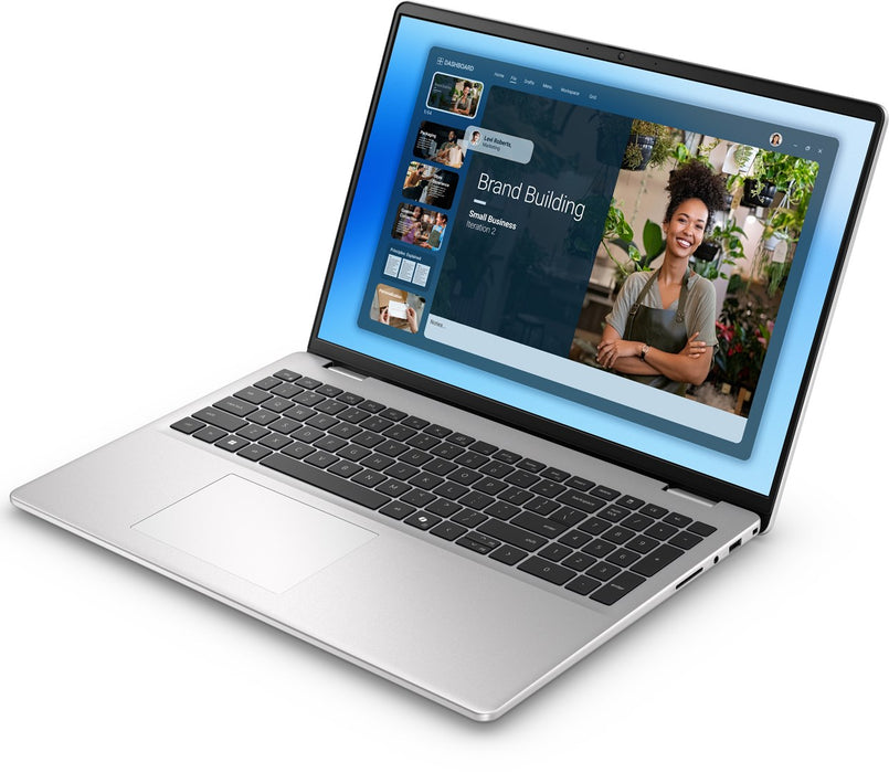 DELL DC16251 Лаптоп Intel Core 7 150U 40.6 см (16") Full HD+ 16 GB DDR5-SDRAM 512 GB SSD Wi-Fi 6E (802.11ax) Windows 11 Pro Platinum, Сребрист