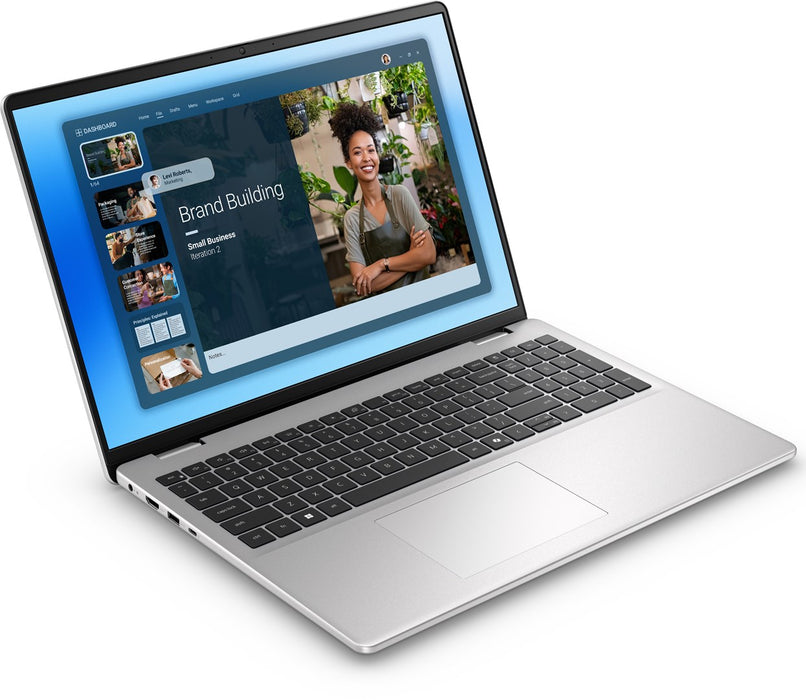 DELL DC16251 Лаптоп Intel Core 7 150U 40.6 см (16") Full HD+ 16 GB DDR5-SDRAM 512 GB SSD Wi-Fi 6E (802.11ax) Windows 11 Pro Platinum, Сребрист