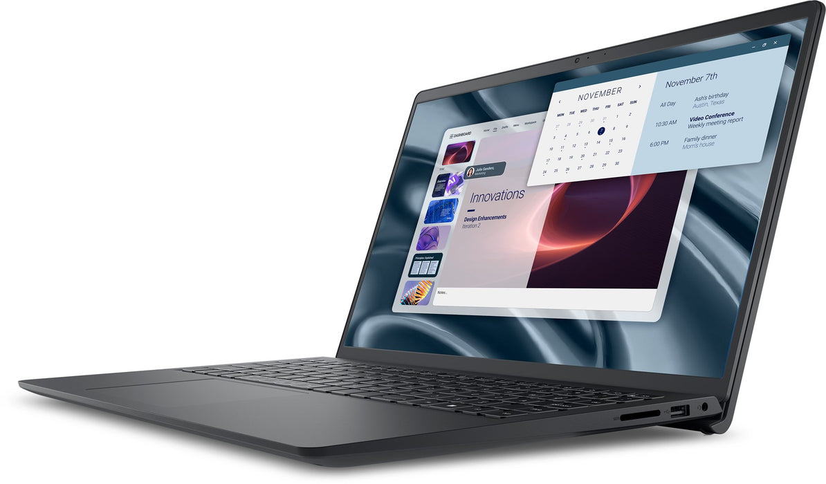 DELL PV15255 Лаптоп AMD Ryzen™ 5 7520U 39.6 см (15.6") Full HD 8 GB LPDDR5-SDRAM 512 GB SSD Wi-Fi 5 (802.11ac) Windows 11 Pro Черен
