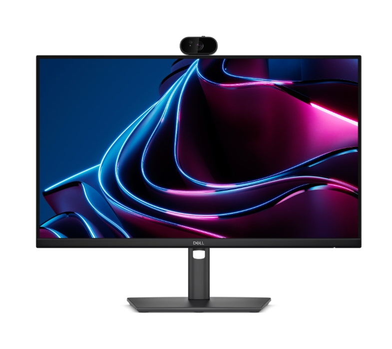 Dell P2426HEV, 23.8" монитор с уеб камера, IPS антирефлексно покритие, 5ms, 120 Hz, 1500:1, 300 cd/m2, FHD 1920x1080, 99% sRGB, HDMI, DisplayPort, USB-C хъб, RJ45, уеб камера, KVM превключвател, PD 90W, регулируема височина, завъртане, въртене, накланяне,