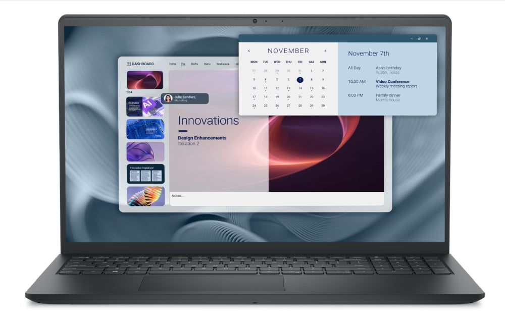 Dell Pro 15 Essential PV15250, Intel Core i5-1334U (10 ядра, до 4.60 GHz), 15.6" FHD (1920x1080) 120Hz WVA AG, 8GB, 1x8GB, DDR5, 4400MT/s, 512GB M.2 PCIe NVMe, Intel UHD Graphics, HD RGB камера, Wi-Fi 6, FPR, български, Ubuntu, Carbon, 3-годишна гаранция