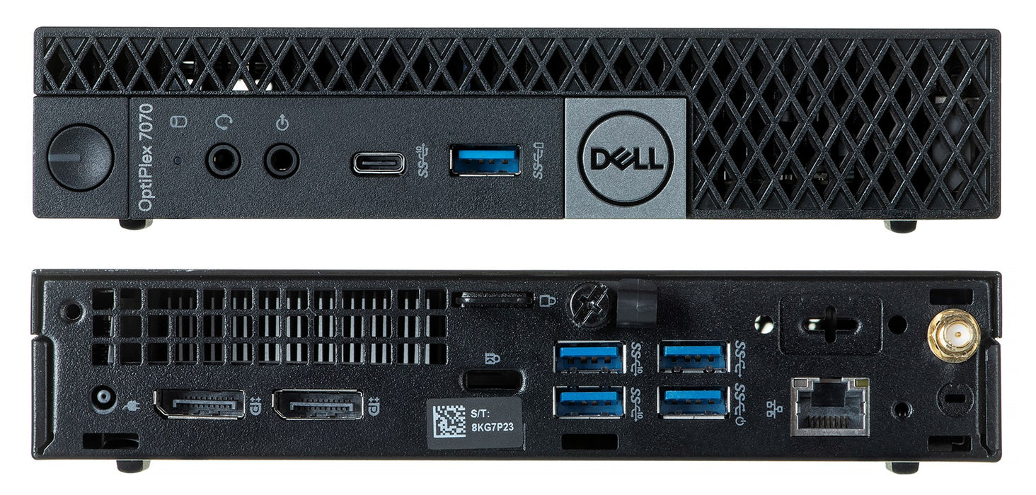 DELL OptiPlex 7070 Micro i3-9100T 8GB 256GB SSD mSFF Win11pro Употребяван
