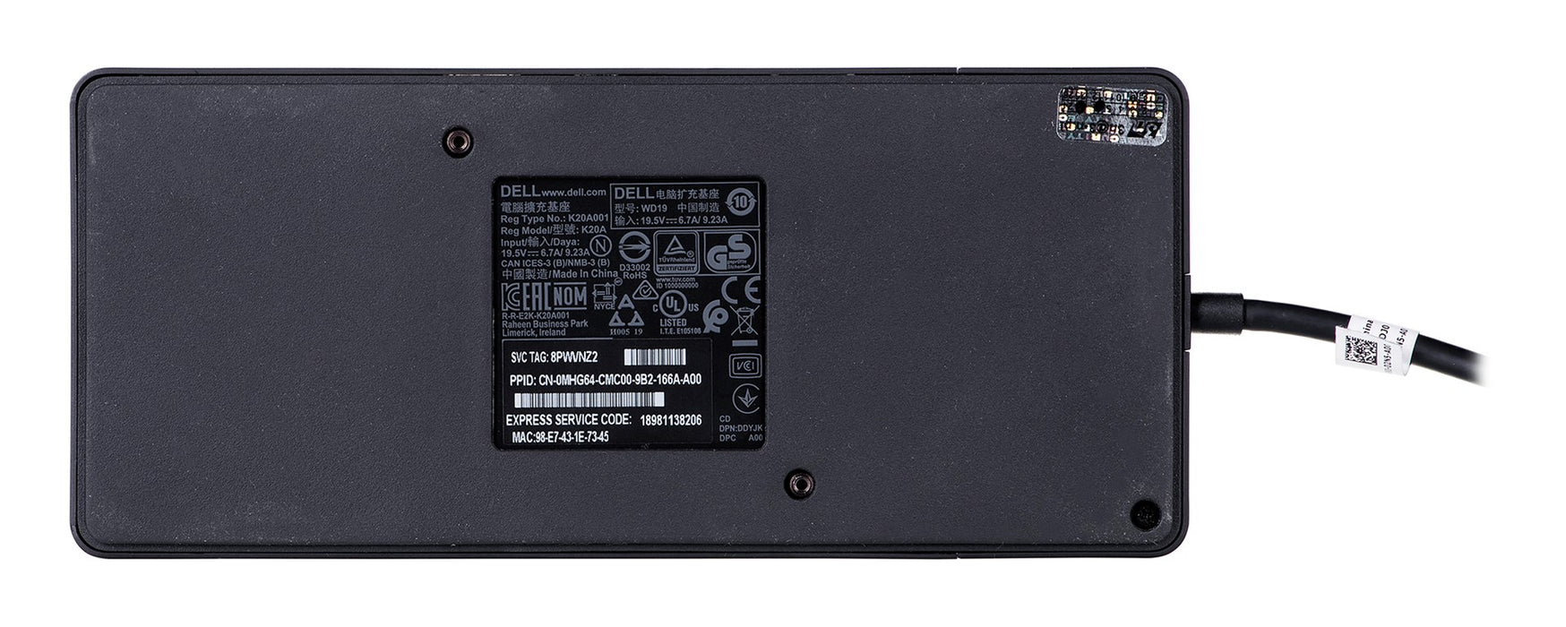 DELL DOCK WD19 180W Употребявана