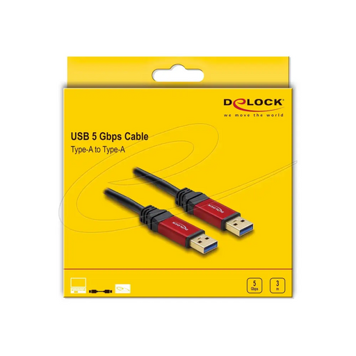 Delock Cable USB 3.2 Type-A male > USB 3.0 Type-A male 3 m