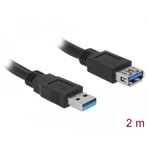 Delock Кабел удължителен екраниран USB 3.0 Type-A мъжко >