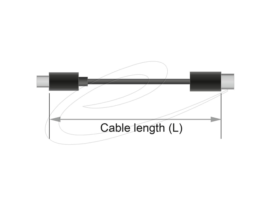 Кабел Delock USB-A 3.0 мъжко - USB-B мъжко, 5 м, 5 Gbps, Premium, Черен
