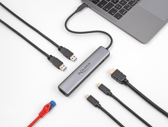 Докинг станция Delock USB 40 Gbps USB Type-C