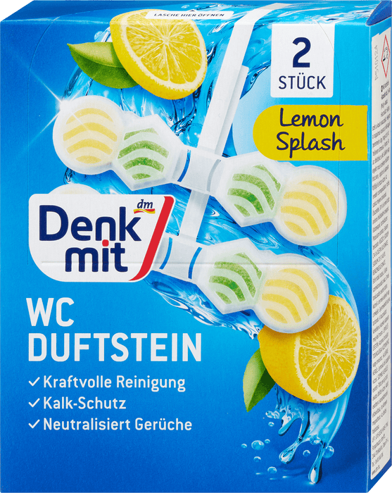 Блокче за тоалетна Lemon Splash, 2x48g, 2 бр