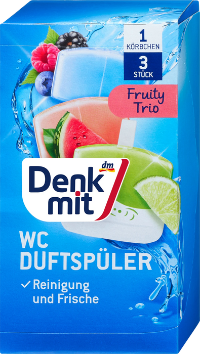 Блокчета за тоалетна Fruity Trio, 3 бр