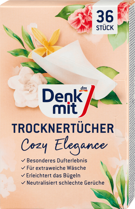 Кърпички за сушилня Cosy Elegance, 36 бр