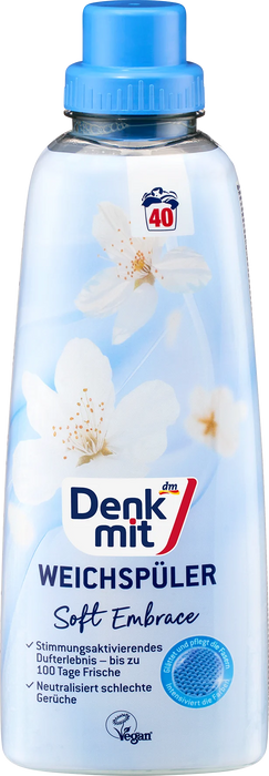 Омекотител за дрехи Soft Embrace, 40 пранета, 1 l