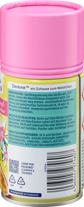 Пълнител за автоматичен ароматизатор Tropical Paradise, 250 ml