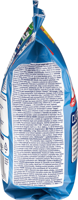 Прах за съдомиялна машина Classic, 100 измивания, 1,5 kg