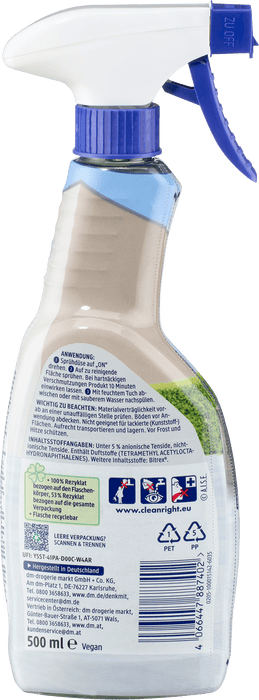 Препарат за почистване на пластмасови повърхности, 500 ml