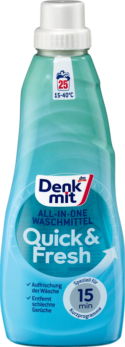Препарат за пране All in one Quick & Fresh, 1 l