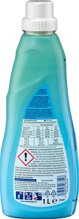 Препарат за пране All in one Quick & Fresh, 1 l