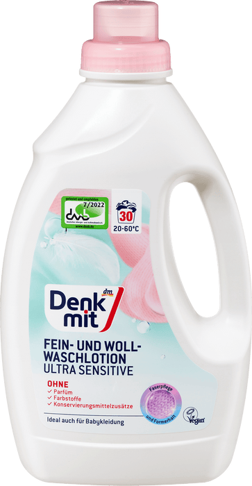 Препарат за пране на фини и вълнени тъкани Ultra Sensitive, 30 пране