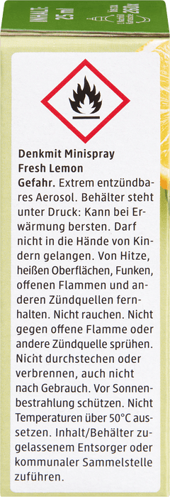 Резервен патрон мини спрей Fresh Lemon, 25 ml