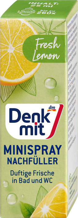 Резервен патрон мини спрей Fresh Lemon, 25 ml