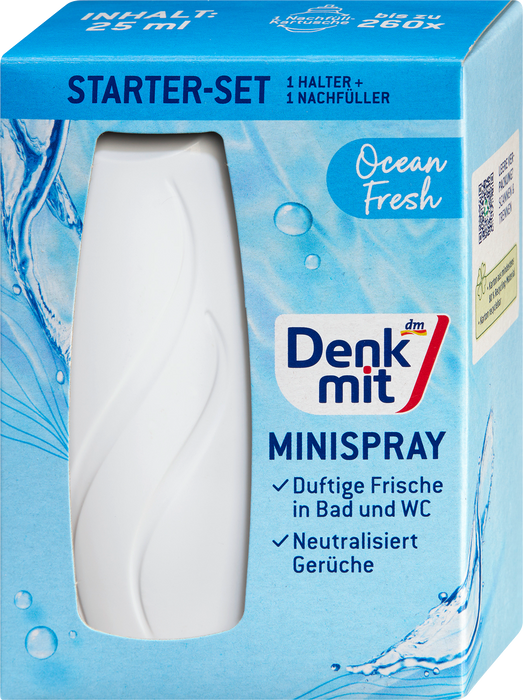 Стартов комплект мини спрей Ocean Fresh, 25 ml
