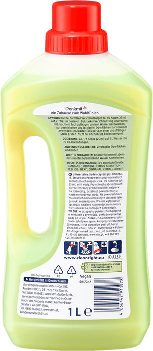 Универсален почистващ препарат с лайм, 1 l
