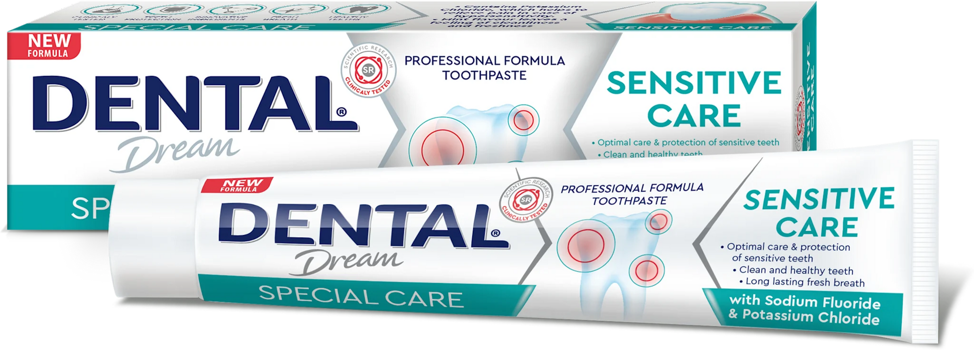 Паста за зъби DDSC Sensitive Care, 75 ml