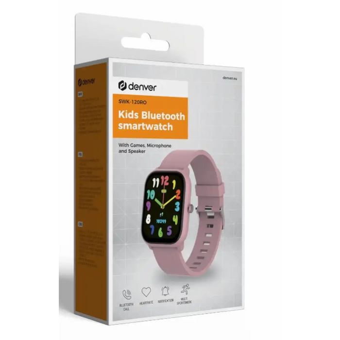 Denver Детски Bluetooth смарт часовник SWK-120RO розов