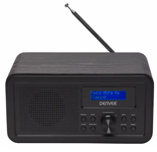 Denver DAB-30B AM/FM радио, черно