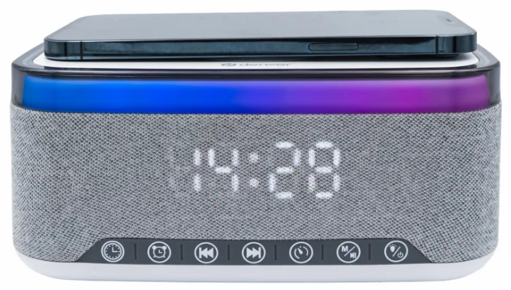Denver FM радиочасовник с Bluetooth и безжично зареждане CRQ-225