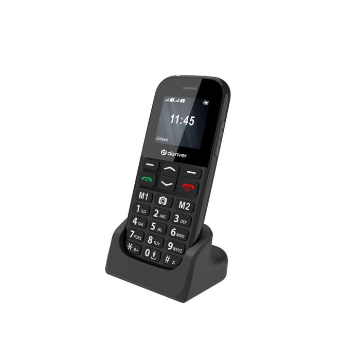 Мобилен телефон за по-възрастни хора Denver Electronics BAS-18800L Черен 1,77"
