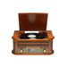 DENVER Ретро дървен грамофон и касетофон с DAB MRD-51 BROWN