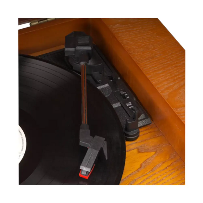 DENVER Ретро дървен грамофон и касетофон с DAB MRD-51 BROWN