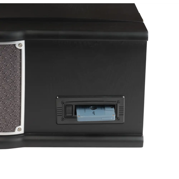 DENVER Ретро дървен грамофон и касетофон с DAB MRD-51 BLACK