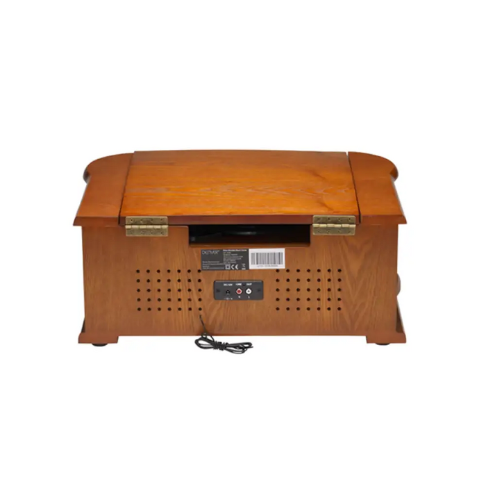 DENVER Ретро дървен грамофон и касетофон с DAB MRD-51 BROWN