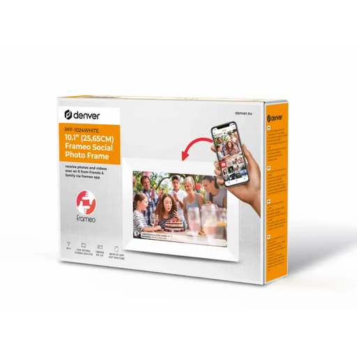 Denver Цифрова Wi-Fi фоторамка PFF-1024WMK2 WHITE