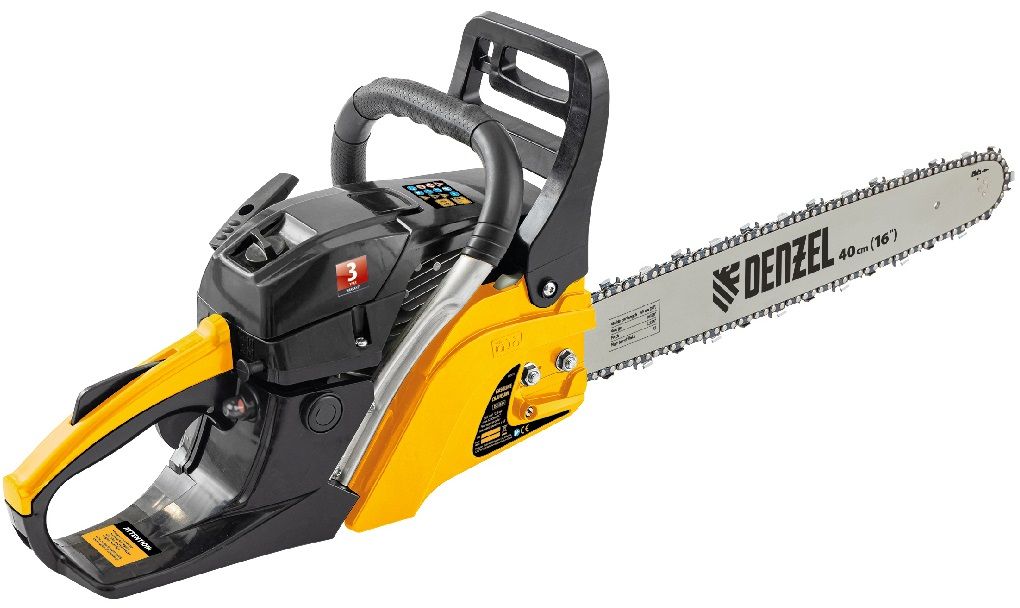 Бензинов трион Denzel - DSX-4516, 45.1 cm3, 1.8 kW, 64 зъба