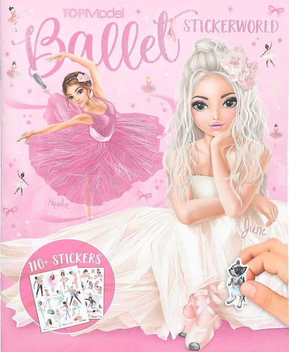 Книжка със стикери Depesche TopModel Ballet - 110+ стикера