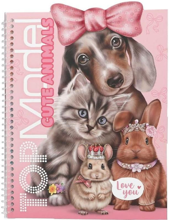Книжка със стикери Depesche TopModel - Cute Animals
