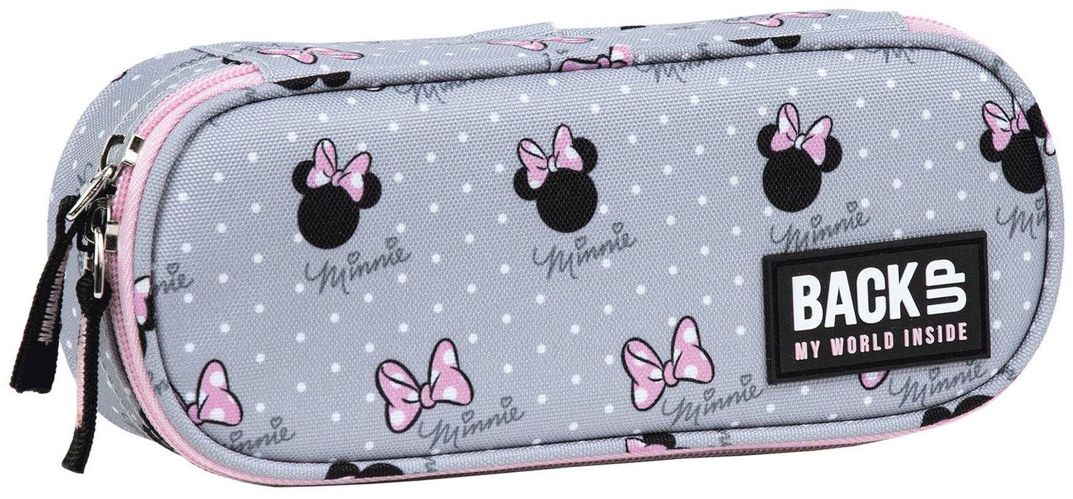 Елипсовиден ученически несесер BackUP - Minnie, с 1 отделение