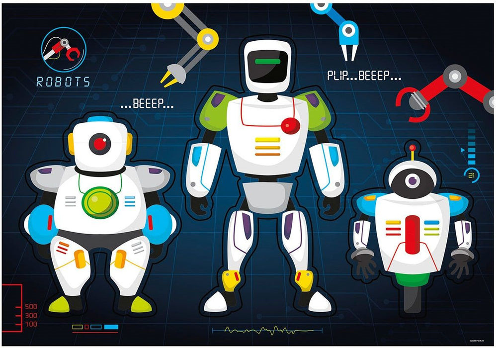 Подложка за бюро Derform - Robot, картон