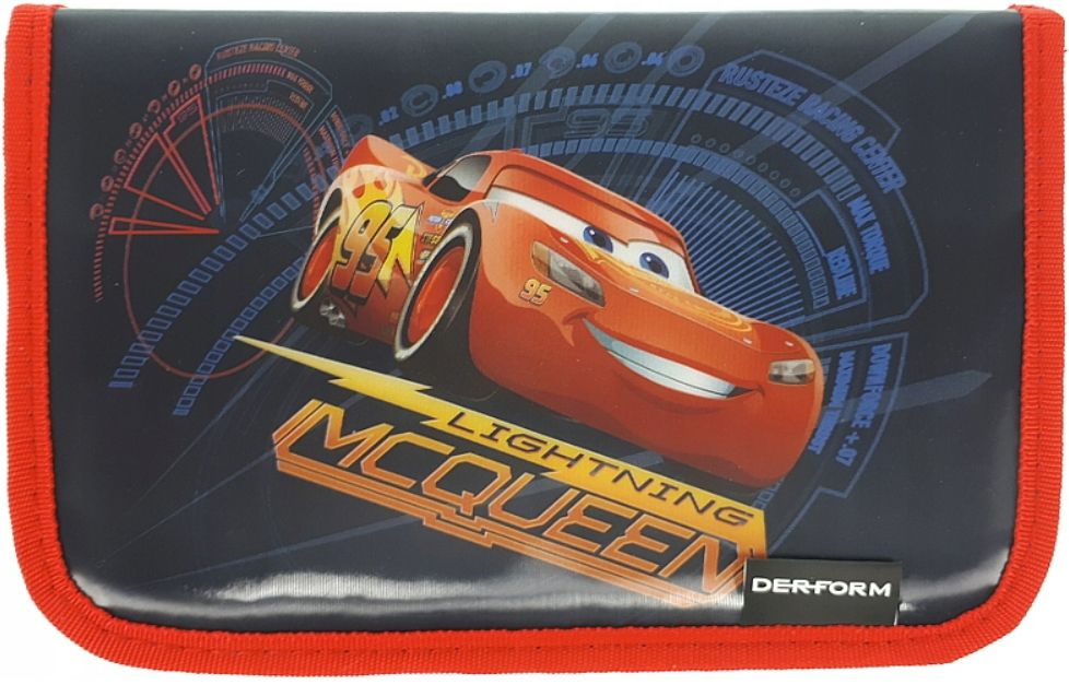 Ученически несесер Derform - Cars 3, с 1 цип