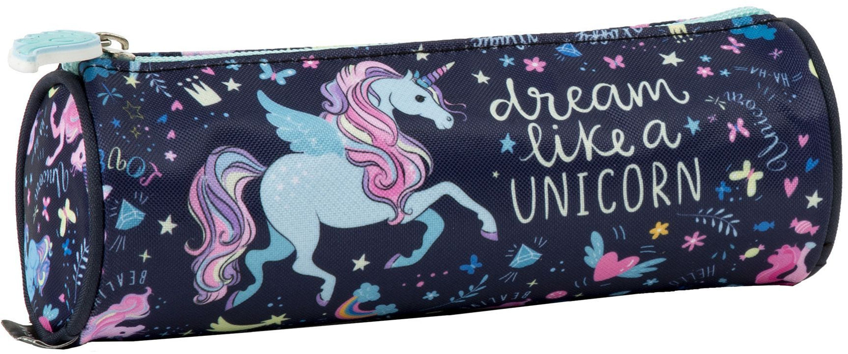 Овален ученически несесер Derform Unicorn 13