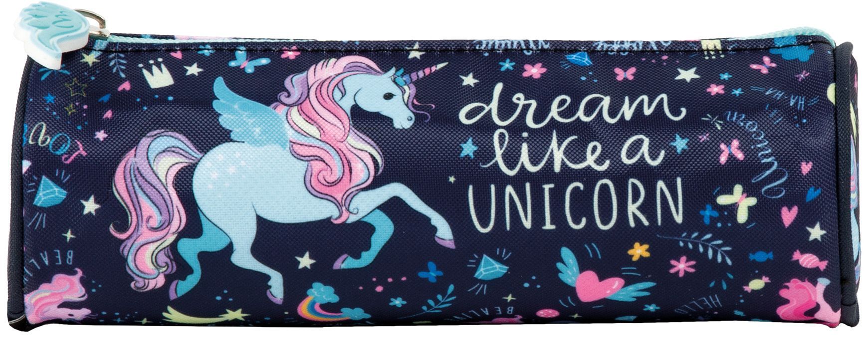 Овален ученически несесер Derform Unicorn 13