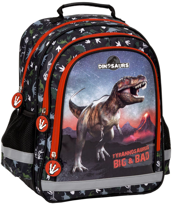 Ученическа раница Derform Dinosaur 17 - с 3 отделения