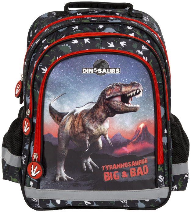 Ученическа раница Derform Dinosaur 17 - с 3 отделения