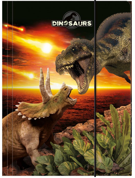 Папка с ластик Derform Dinosaur 18 - A4