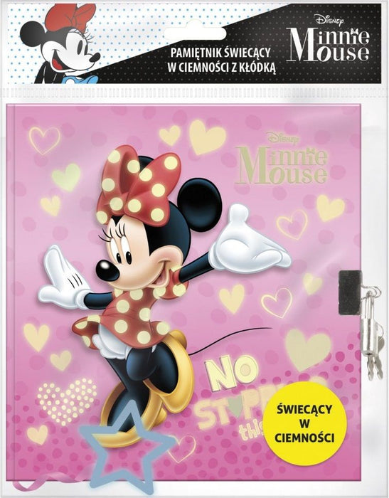Таен дневник Derform Disney - Minnie Mouse, светещ