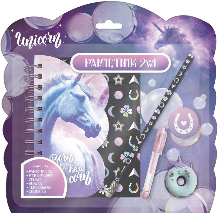 Таен дневник Derform Unicorn 15 - С аксесоари